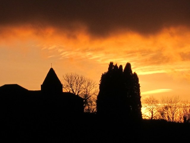 Our church St. Andre at Sunset - La Muse