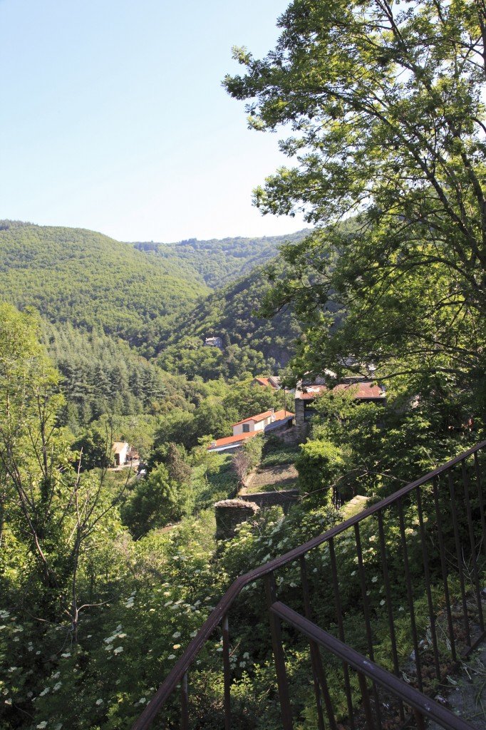 View down the Valley from the Terrace Garden at La Muse. Apply now!