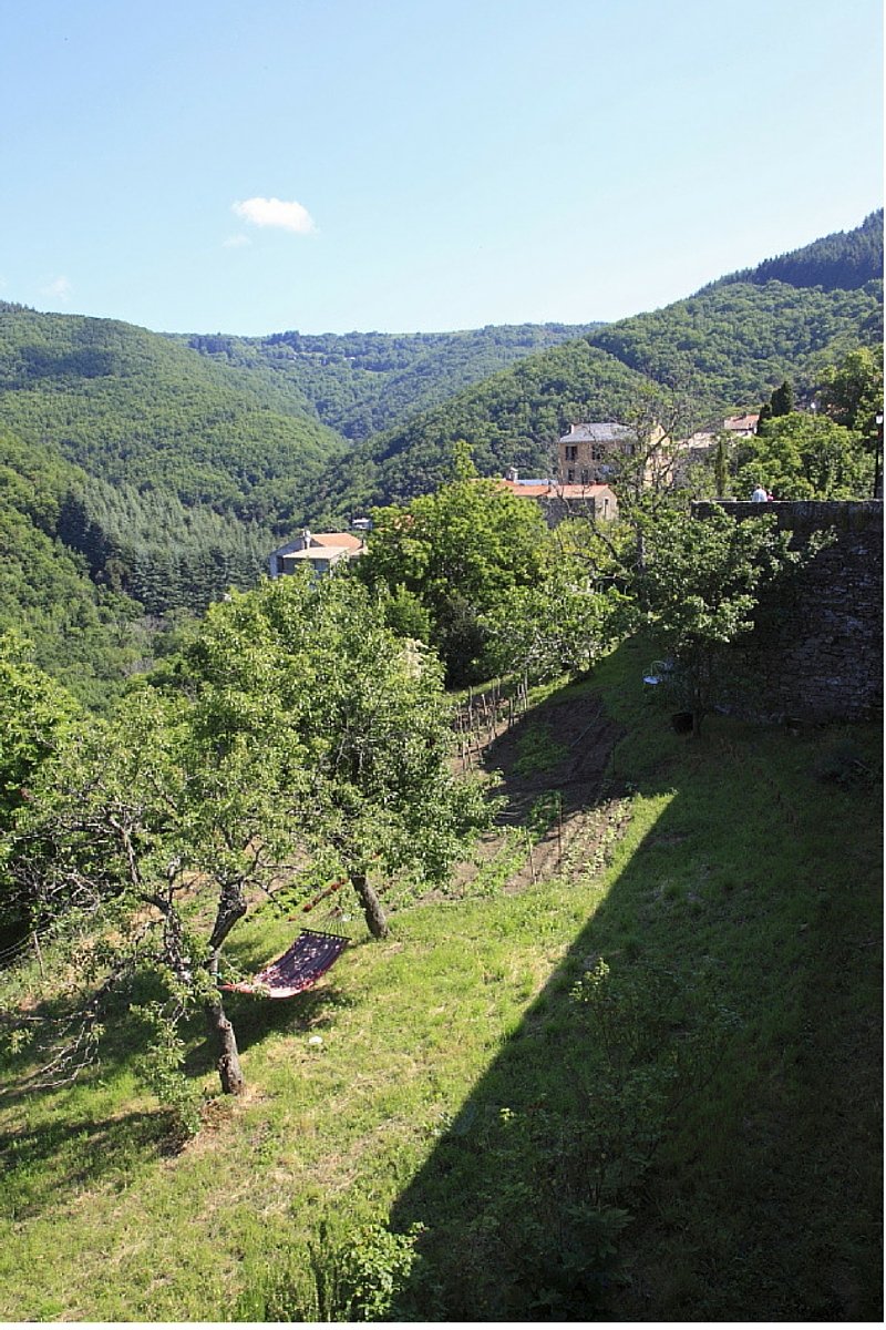 The village view of La Muse artists and writers retreat