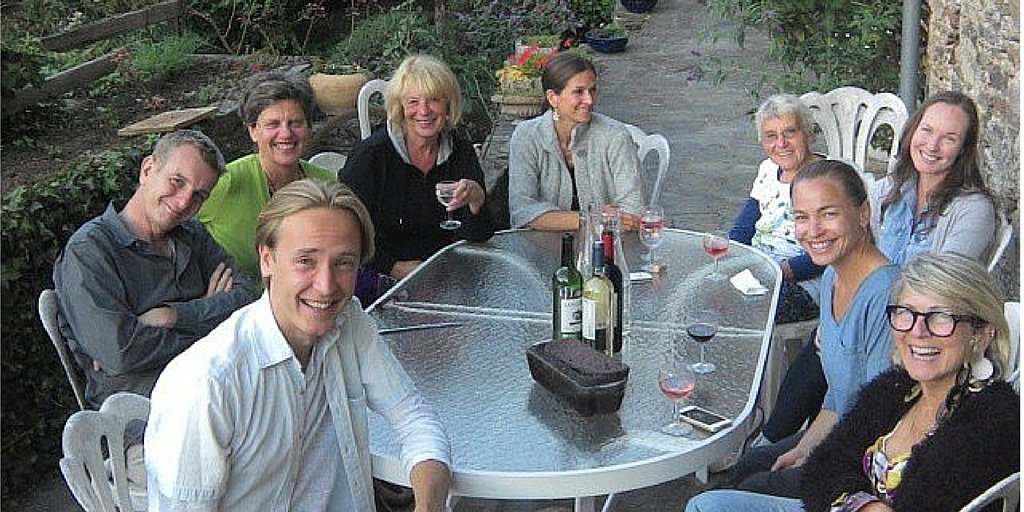 August 2014 Pizza Night at La Muse artists and writers retreat in France